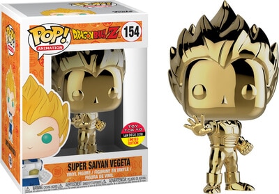 Super Saiyan Vegeta cromo oro #154