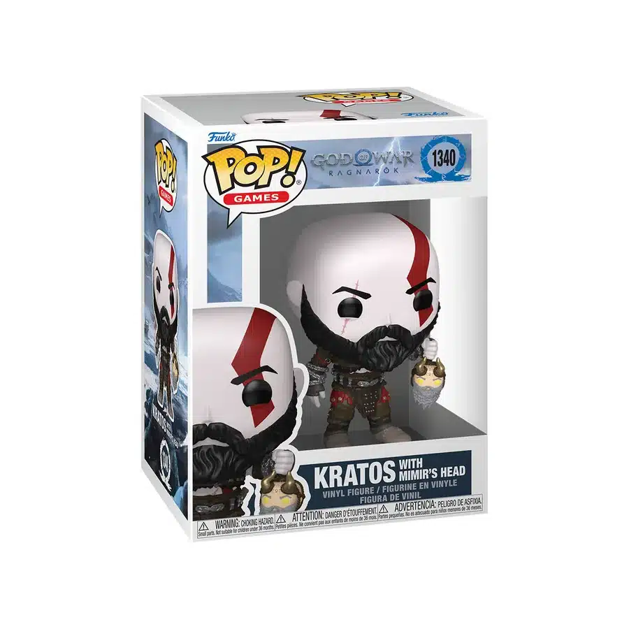 Funko Pop Kratos con la testa di Mimir God of War Ragnarök #1340