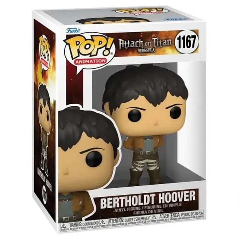 Funko Pop Bertholdt Hoover Attack On Titan 1167 con scatola