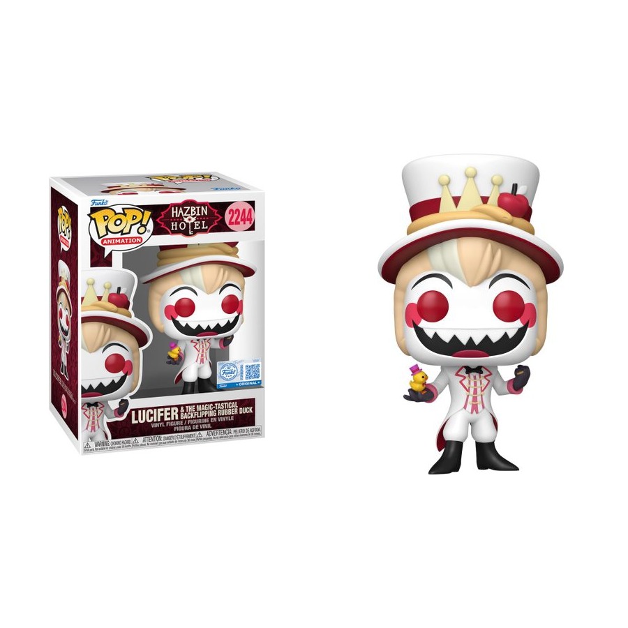 Funko Pop Hazbin Hotel Lucifer & The Magic-Tastical Backflipping Rubber Duck #2244