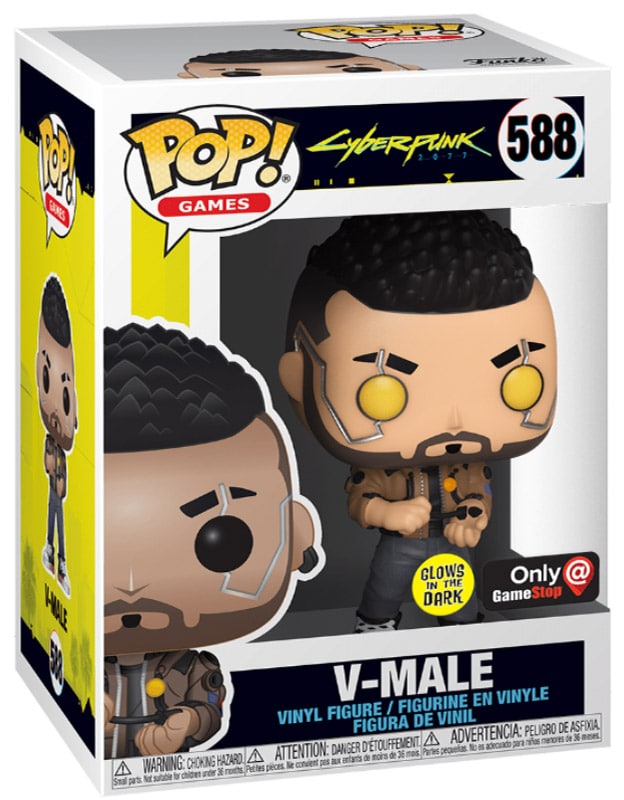 Funko Pop! Cyberpunk 2077 V-Male - Glow in the Dark #588