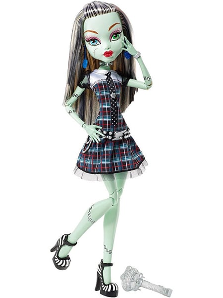 Frankie Stein with blue dress Monster High - visuale realistica 2