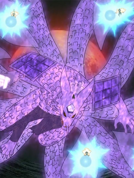 Kurama majestic attire Susano'o nella serie Naruto Shippuden