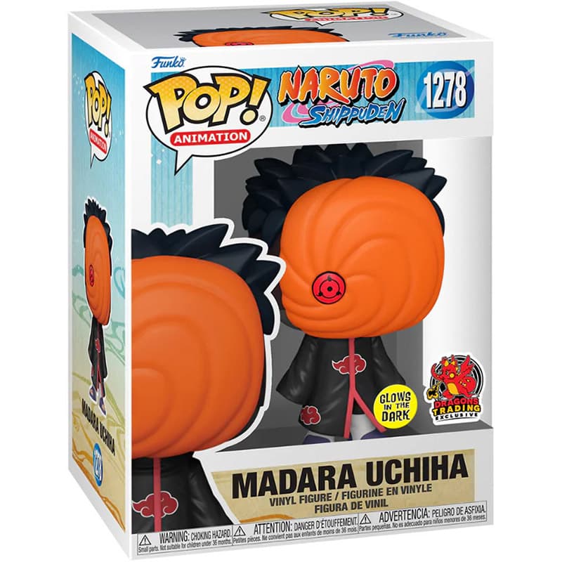 Scatola Funko Pop Madara Uchiha Sharingan Glow in the Dark #1278