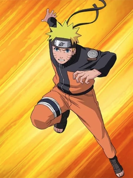 Naruto Uzumaki Running nella serie Naruto Shippuden