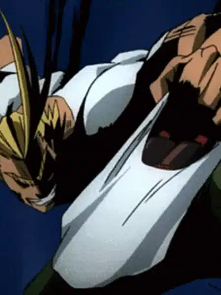 Un’altra scena di All Might in My Hero Academia