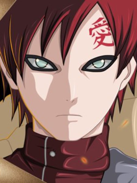 Gaara Metallic nella serie Naruto Shippuden