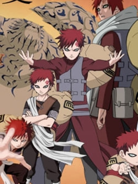 Gaara Metallic nella serie Naruto Shippuden
