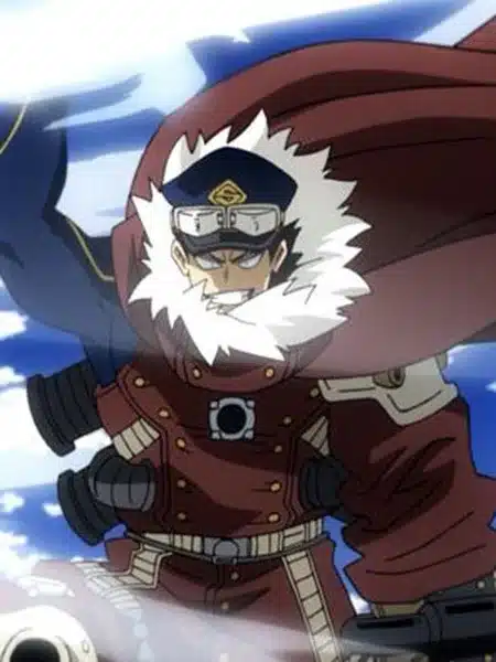 Inasa Yoarashi mentre controlla il vento in My Hero Academia