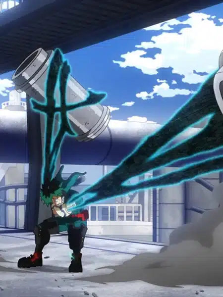 Izuku Midoriya nella serie anime My Hero Academia