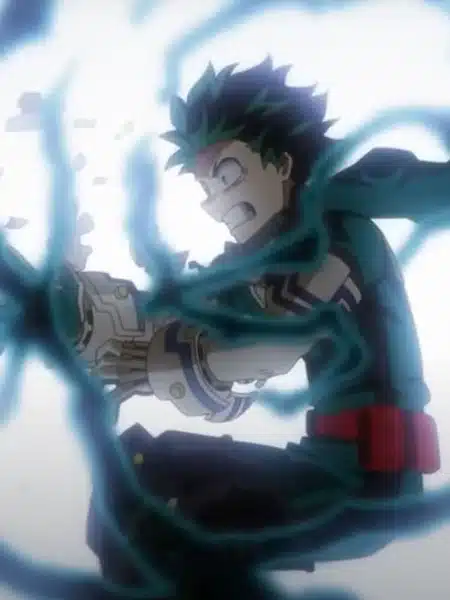 Un’altra scena di Izuku Midoriya in My Hero Academia