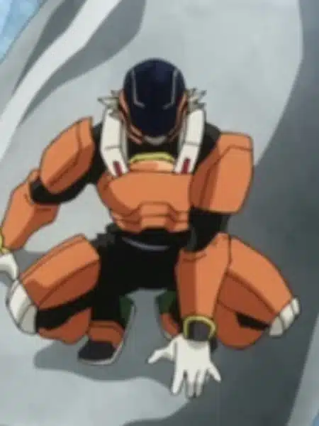 Juzo Honenuki mentre usa il Quirk Softening in My Hero Academia