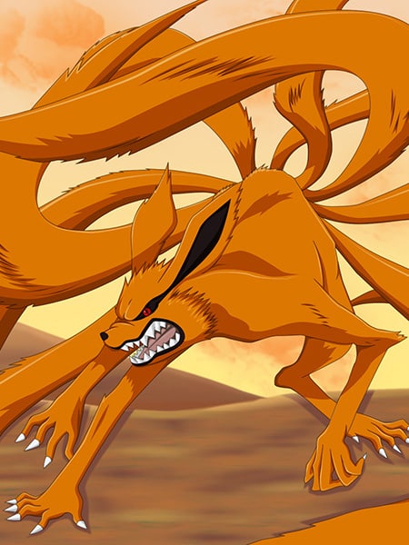 Kurama Flocked nella serie Naruto Shippuden