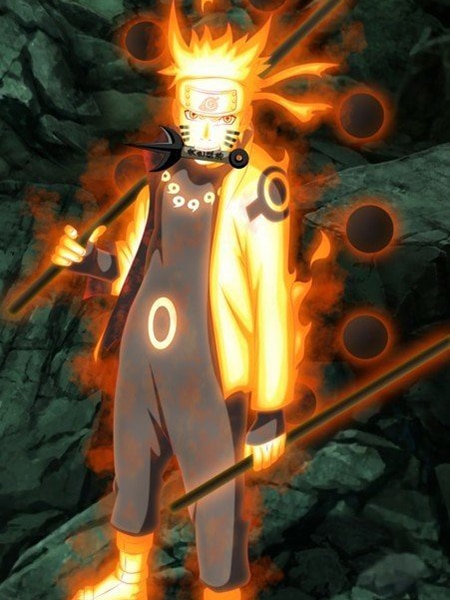 Naruto Uzumaki Sixth Path Sage nella serie Naruto Shippuden