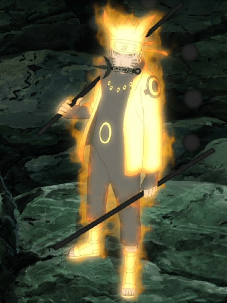 Naruto Uzumaki Six Paths Glow in the Dark nella serie Naruto Shippuden