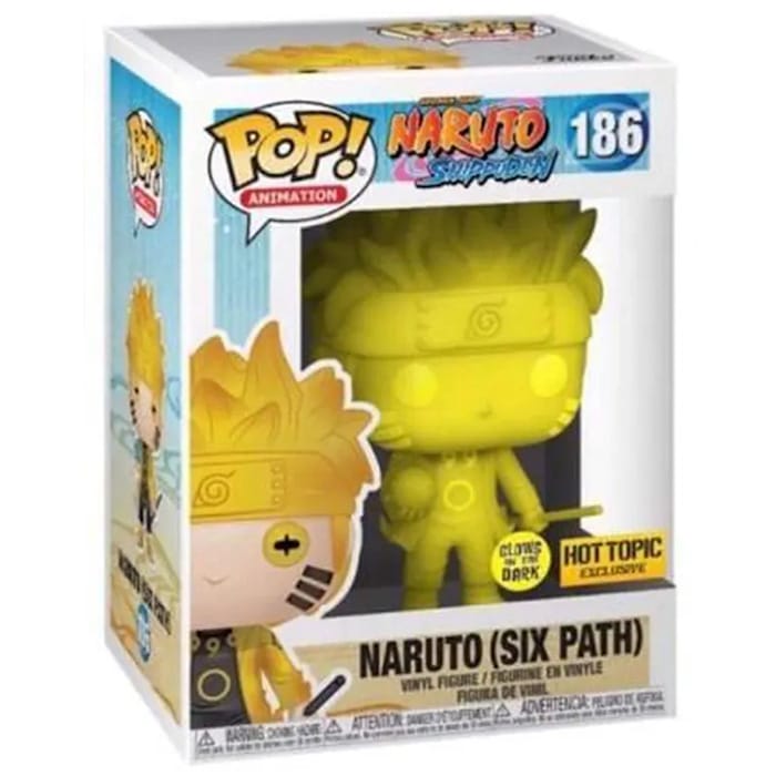 Scatola Funko Pop Naruto Uzumaki Six Paths Glow in the Dark #186