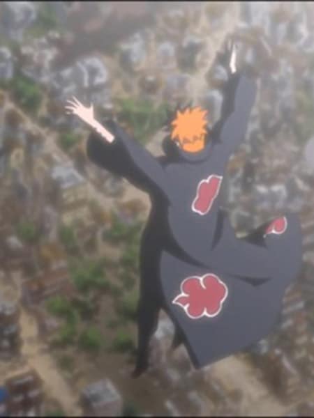 Pain Almighty Push glows in the dark nella serie Naruto Shippuden