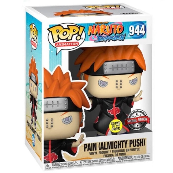 Scatola Funko Pop Pain Almighty Push glows in the dark #944
