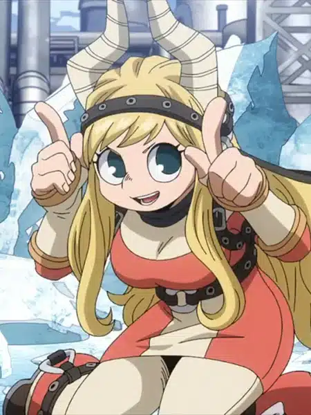 Pony Tsunotori in costume da eroina in My Hero Academia