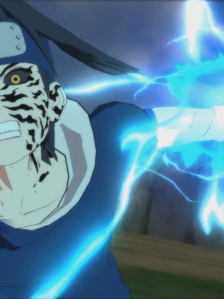 Sasuke Uchiha Curse Mark nella serie Naruto Shippuden