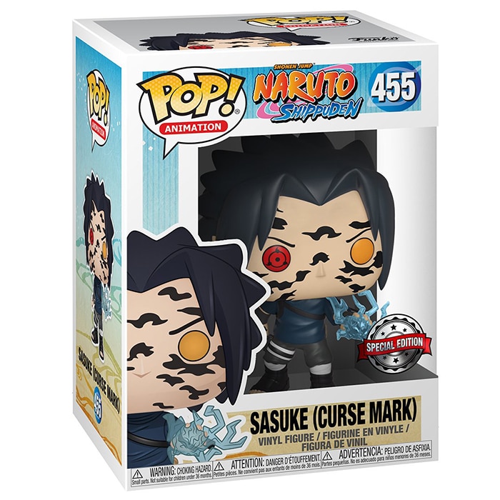 Scatola Funko Pop Sasuke Uchiha Curse Mark #455