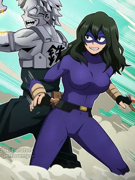 Setsuna Tokage in costume da eroina in My Hero Academia