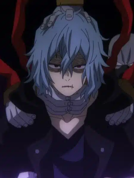 Tomura Shigaraki con le mani di famiglia in My Hero Academia