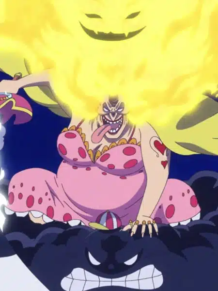 Big Mom con Prometheus e Zeus in One Piece