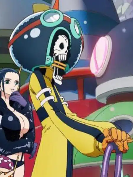 Brook con la tuta di Egghead in One Piece