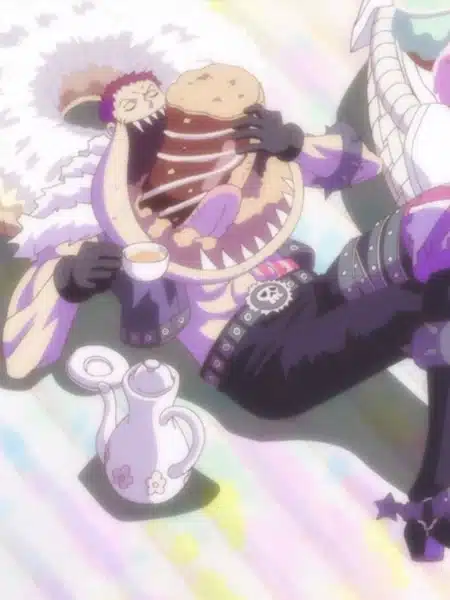 Charlotte Katakuri con la sciarpa in One Piece