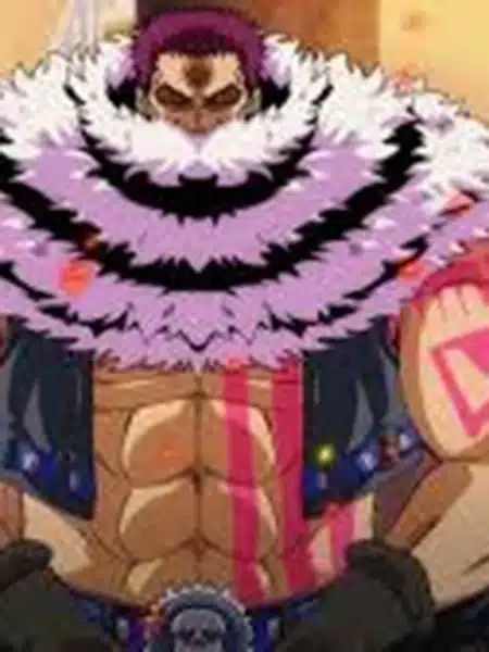 Charlotte Katakuri con il tridente in One Piece