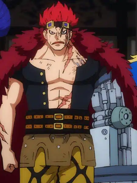 Eustass Kidd con il braccio metallico in One Piece