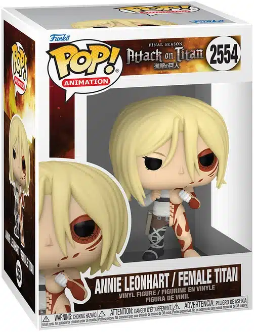Funko Pop Annie Leonhart e Gigante Femmina Attack On Titan #2554 con scatola