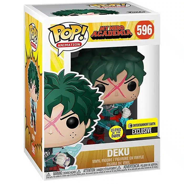 Funko Pop Deku Full Cowl Glow in the Dark My Hero Academia #596 con scatola