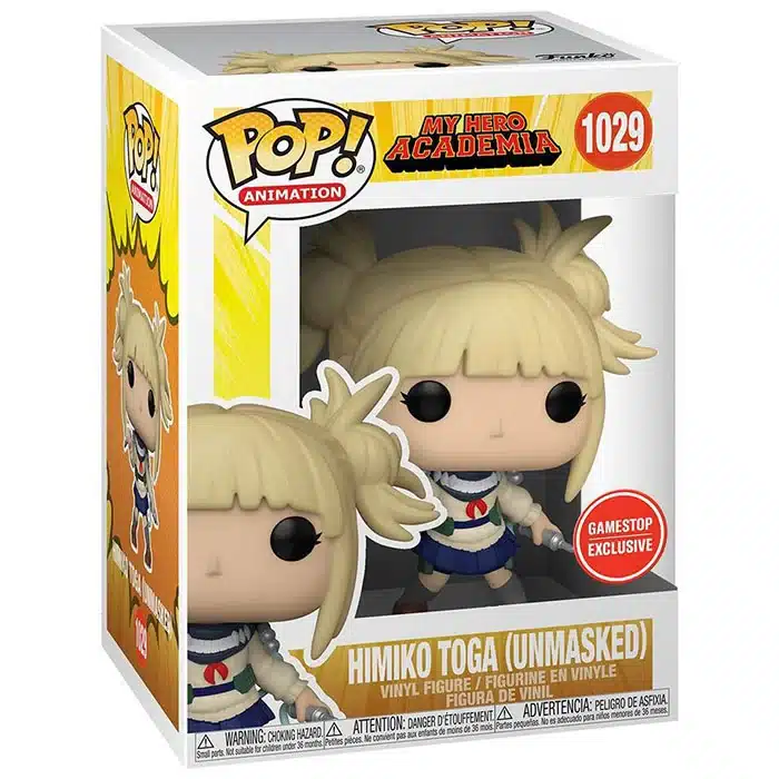 Funko Pop Himiko Toga senza maschera My Hero Academia #1029 con scatola