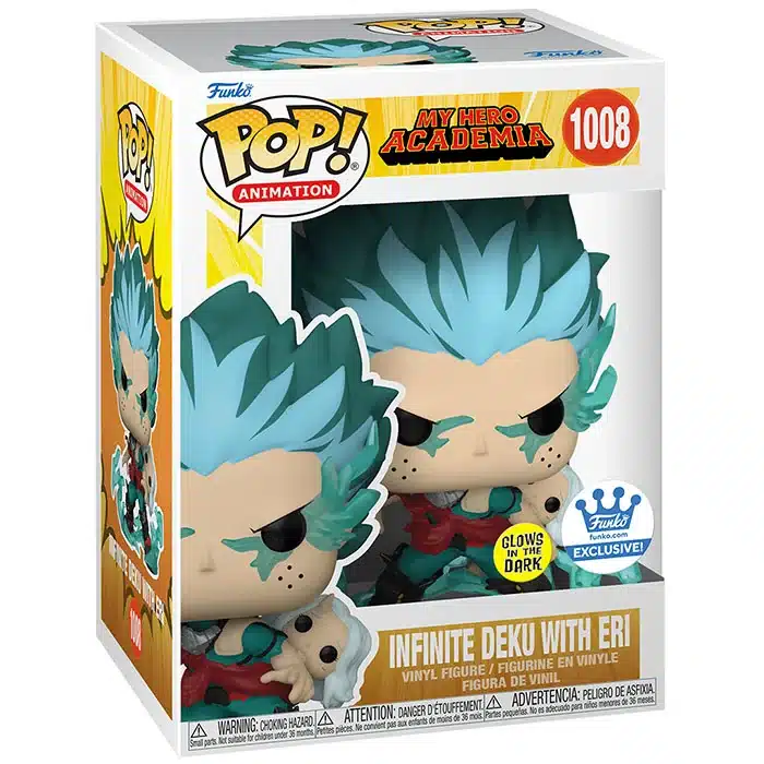 Funko Pop Infinite Deku con Eri Glow in the Dark My Hero Academia #1008 con scatola