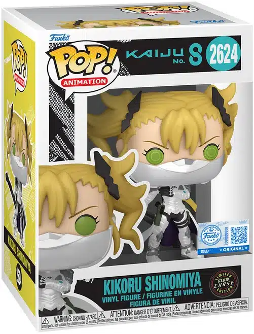 Funko Pop Kikoru Shinomiya Chase Glow in the Dark Kaiju No. 8 #2624 con scatola