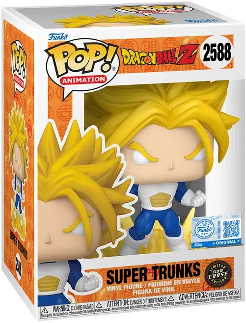 Funko Pop Super Trunks Chase Glow Dragon Ball Z #2588 con scatola