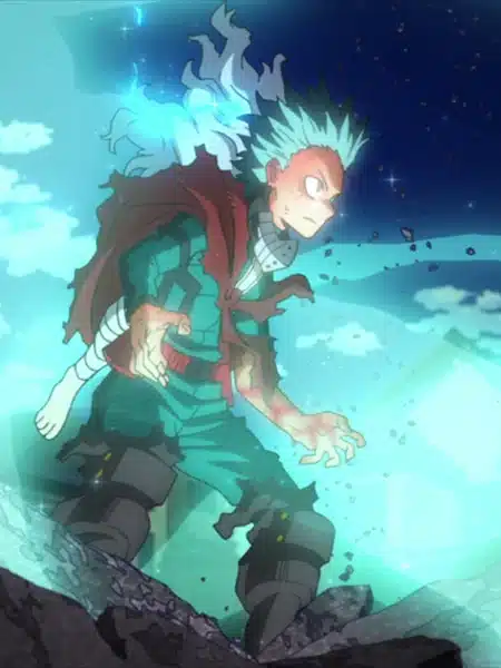 Infinite Deku con l'energia del One For All in My Hero Academia