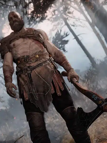 Kratos barbuto nella saga norrena di God of War
