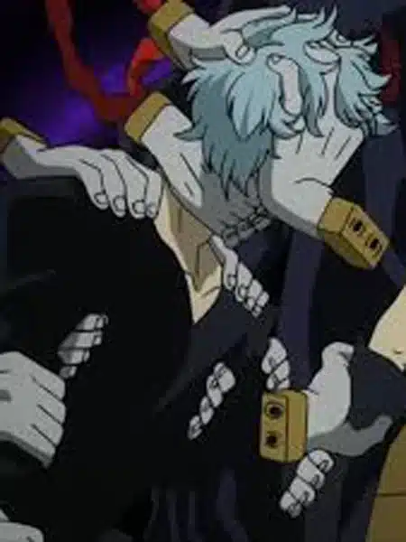 Tomura Shigaraki con il costume da villain
